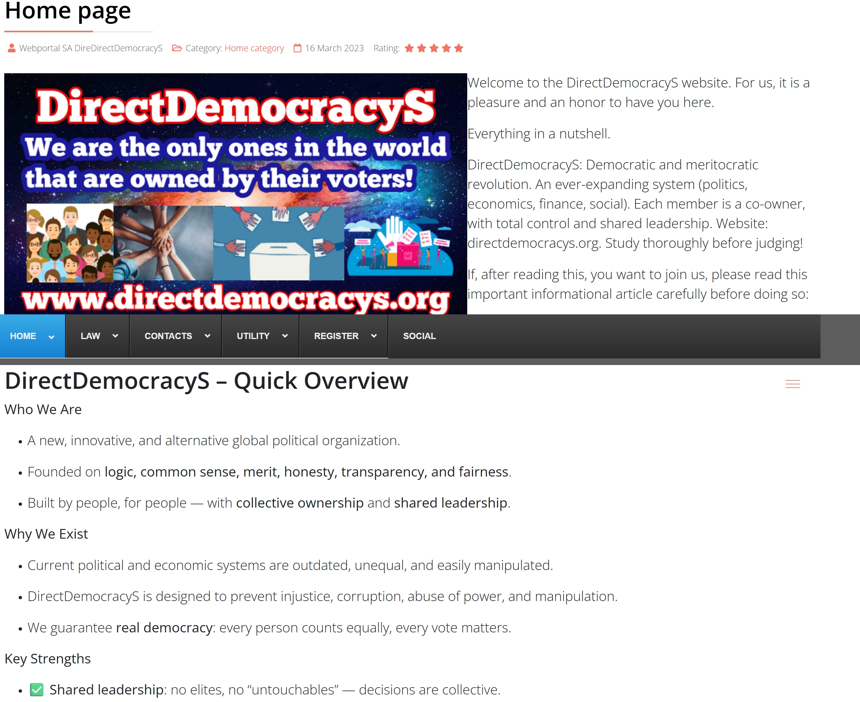 Component areaScreenshot 24 11 2025 152846 free.directdemocracys.org